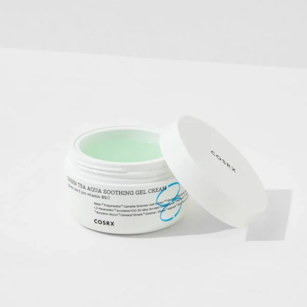 COSRX Hydrium Green Tea Aqua Soothing Gel Cream gelinis veido kremas