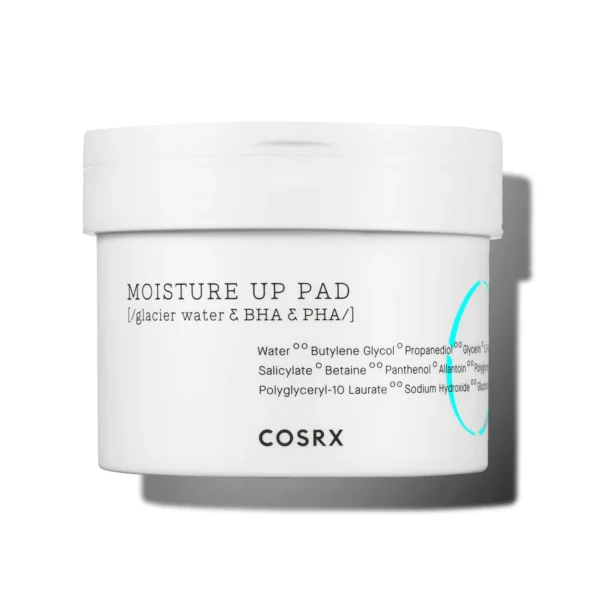 COSRX One Step Moisture Up Pad – Drėkinamieji ir raminamieji veido padeliai