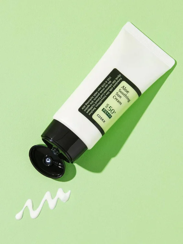 COSRX Aloe Soothing Sun Cream SPF50+ PA+++ apsauginis kremas nuo saulės