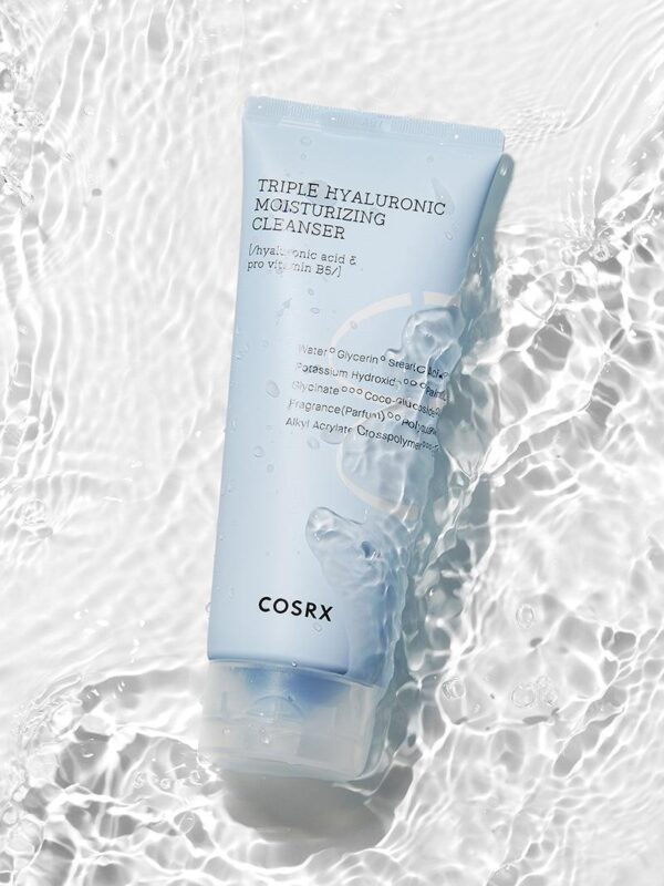 COSRX Hydrium Triple Hyaluronic Moisture Cleanser drėkinantis prausiklis