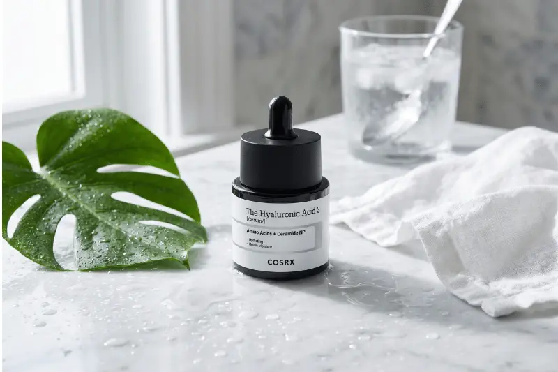Cosrx hyaluronic acid serumas vonia rytas