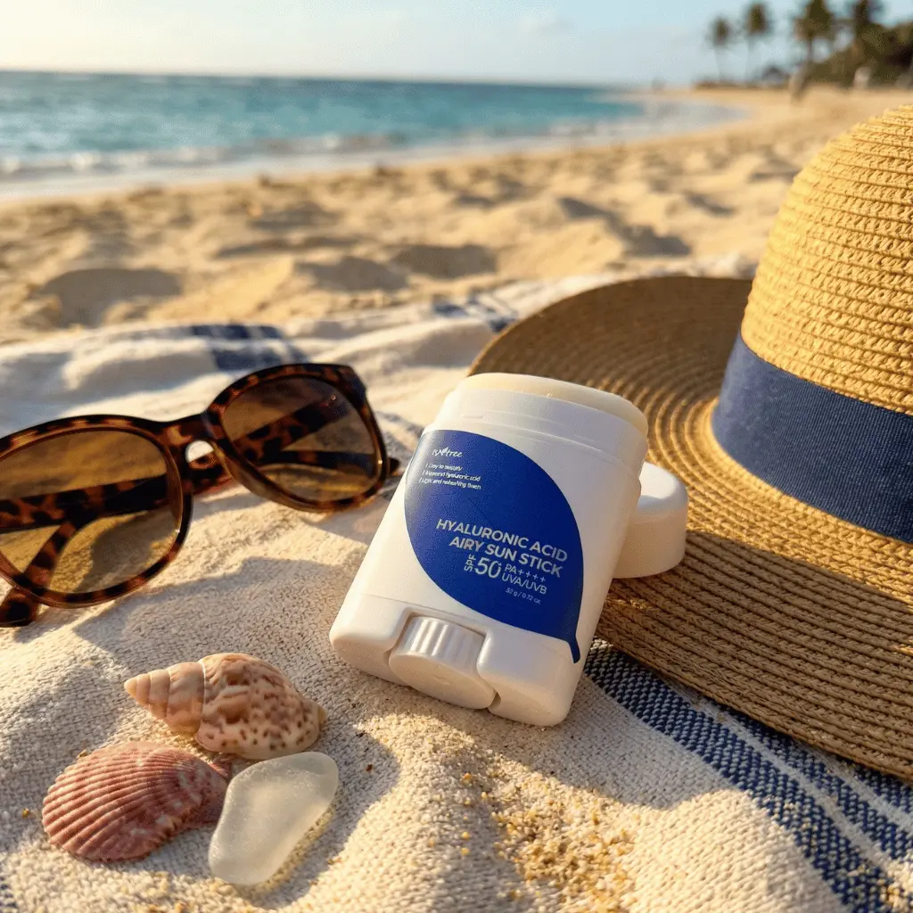 Isntree Hyaluronic Acid Airy Sun Stick SPF 50 pieštukinė apsauga nuo saulės