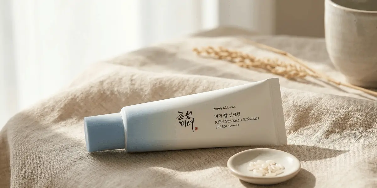 Beauty of Joseon Relief Sun Rice and Probiotics apsauginis veido kremas nuo saulės tinka net jautriausiajai odai