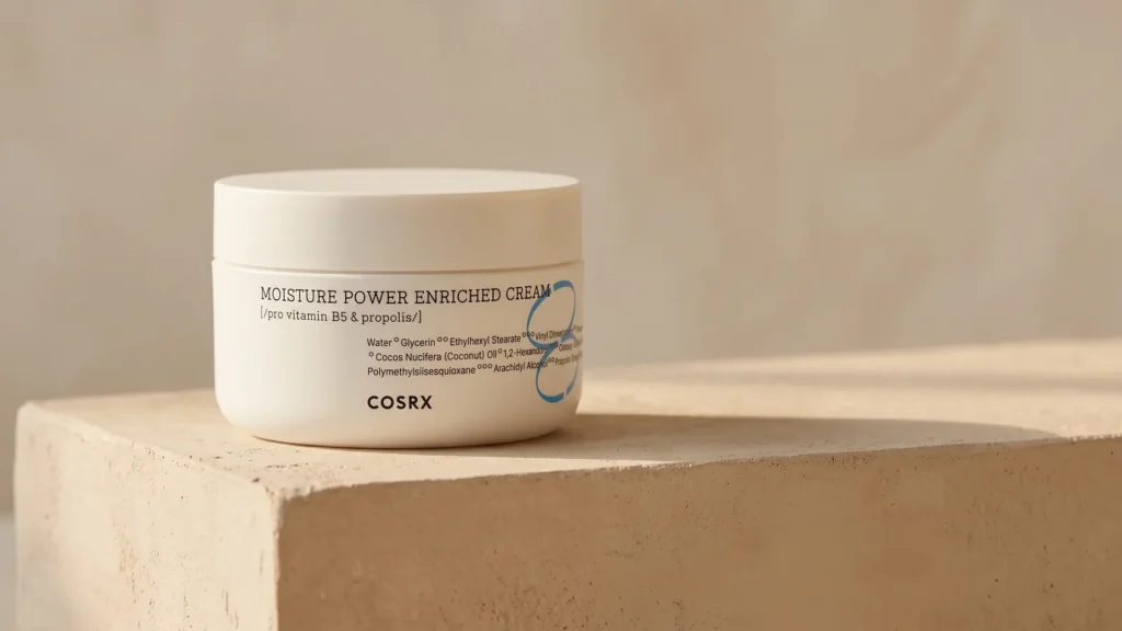 COSRX Moisture Power Enriched Cream veido kremas – Universalus kremas visai šeimai (korėjietiška kosmetika)
