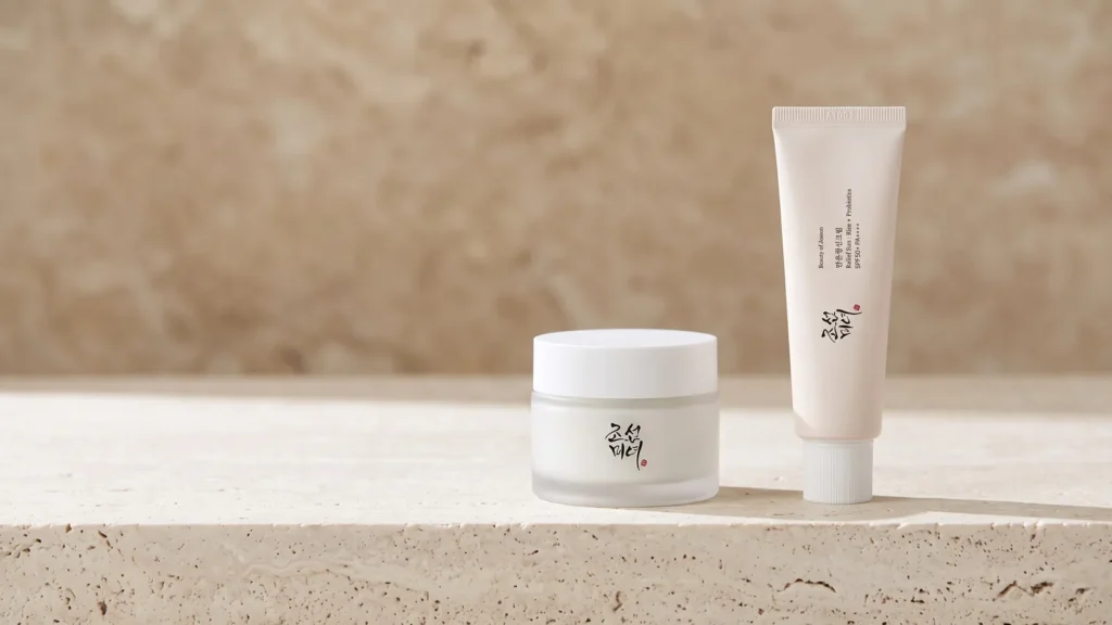 Beauty of Joseon Dynasty Cream veido kremas ir Beauty Of Joseon Relief Sun Rice & Probiotics SPF50 kremas nuo saulės mini 10ml – Kaip skaityti veido kremo sudėtį (korėjietiška kosmetika)