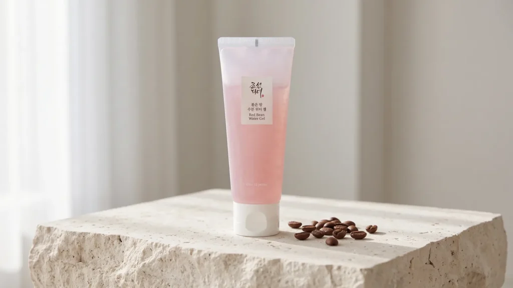 Beauty of Joseon Red Bean Water Gel gelinis veido kremas – Ar kava gali turėti įtakos jūsų odai (korėjietiška kosmetika)