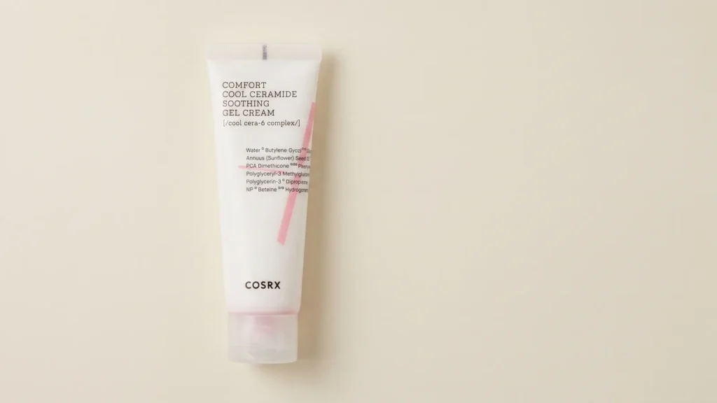 COSRX Balancium Comfort Cool Ceramide Soothing Gel Cream veido kremas – Kaip mityba veikia mūsų odos sveikatą ir grožį (korėjietiška kosmetika)