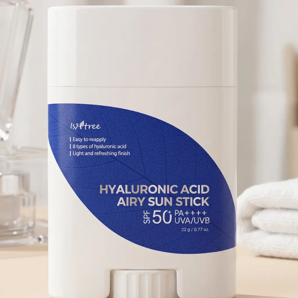Isntree Hyaluronic Acid Airy Sun Stick SPF50+ apsauginis pieštukas