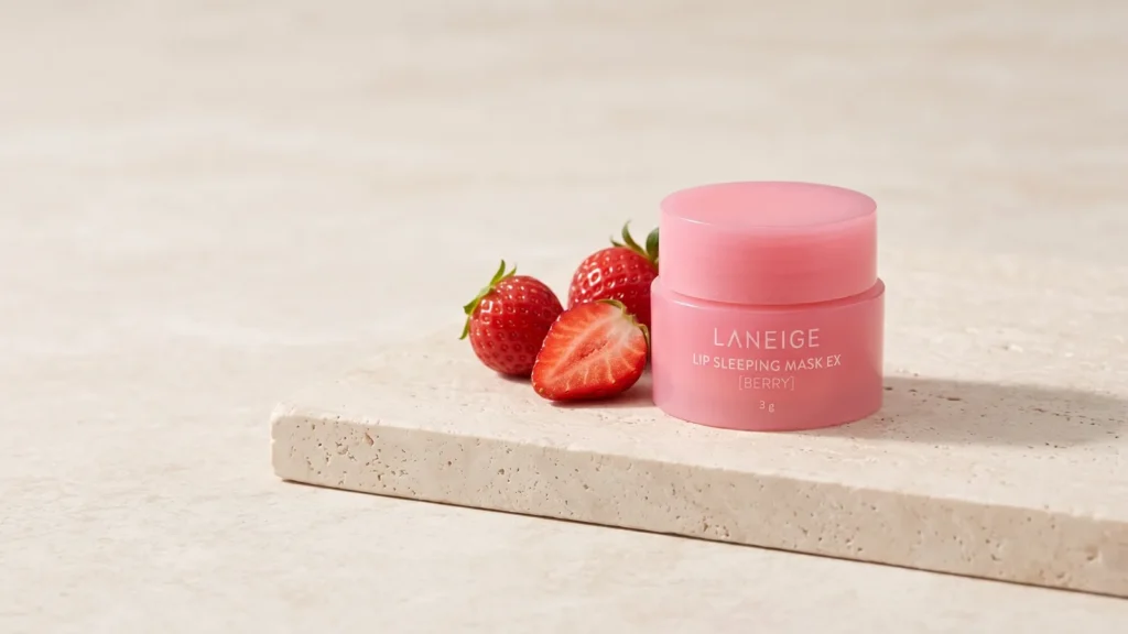 LANEIGE Lip Sleeping Mask Berry Mini naktinė lūpų kaukė – Kaip pasirūpinti lūpomis žiemą su korėjietiška priežiūra