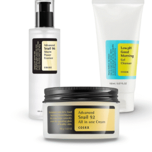 COSRX Best Sellers Rinkinys: Snail 96 + Snail 92 + Low pH Cleanser