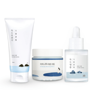 Round Lab Dokdo & Birch Hydration Rinkinys (Cleanser + Ampoule + Cream)