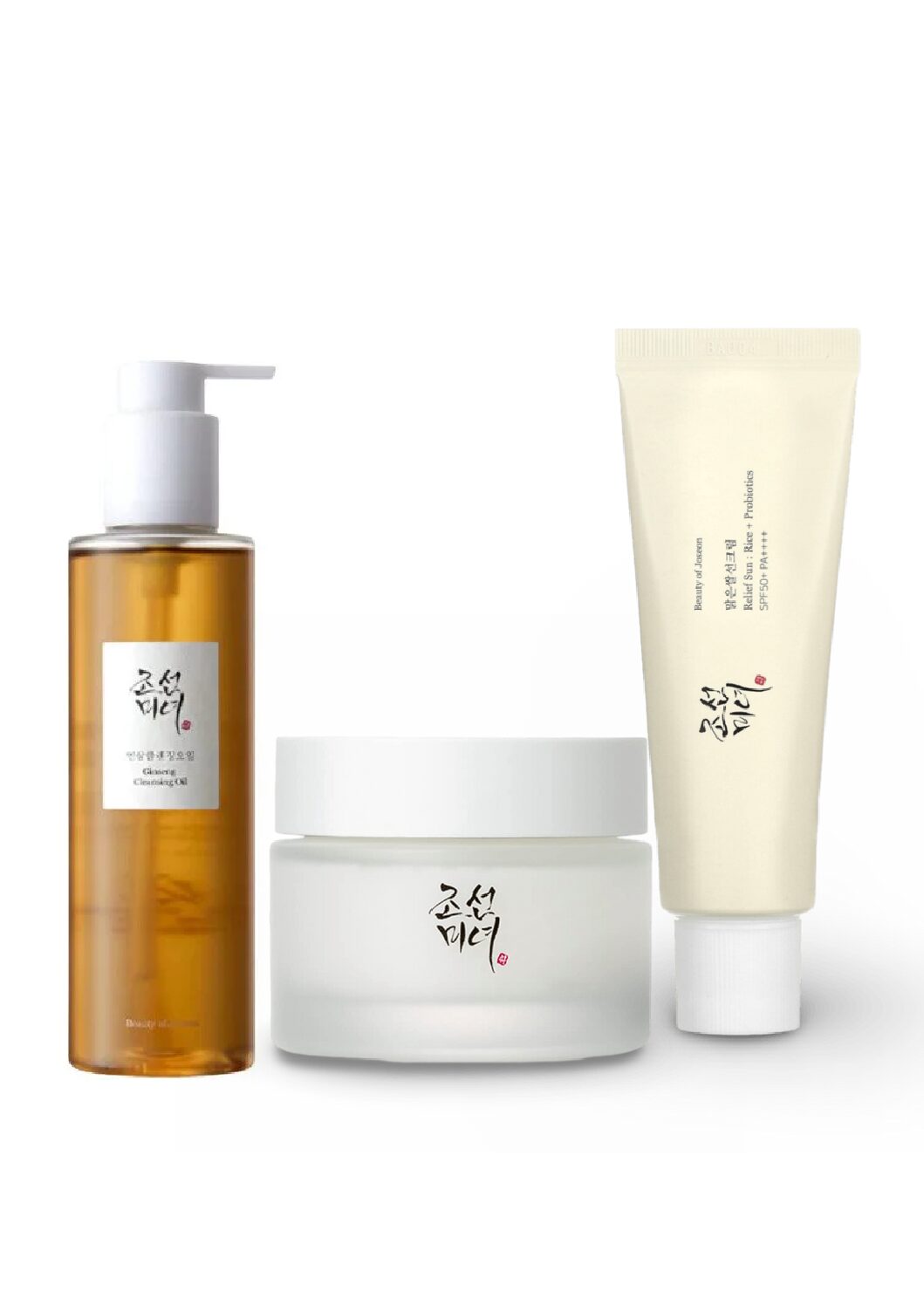 Beauty of Joseon Daily Glow Rinkinys (Cleansing Oil + Cream + SPF)