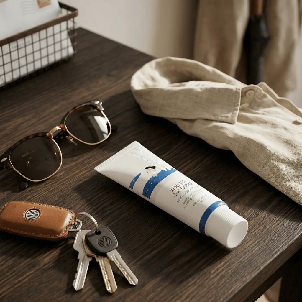 ROUND LAB Birch Juice Sunscreen SPF50 kremas nuo saulės vyrams