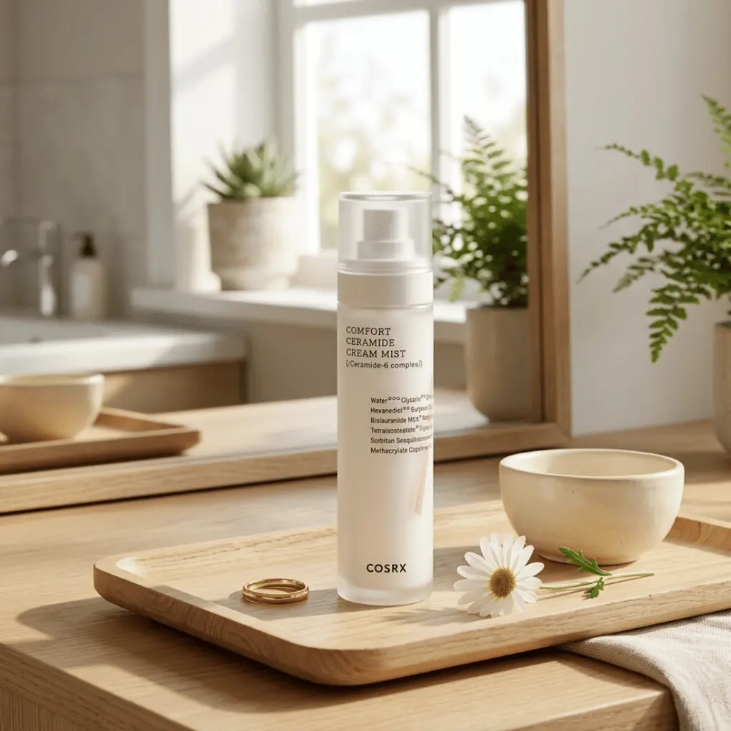 COSRX Balancium Comfort Ceramide Cream Mist veido dulksna