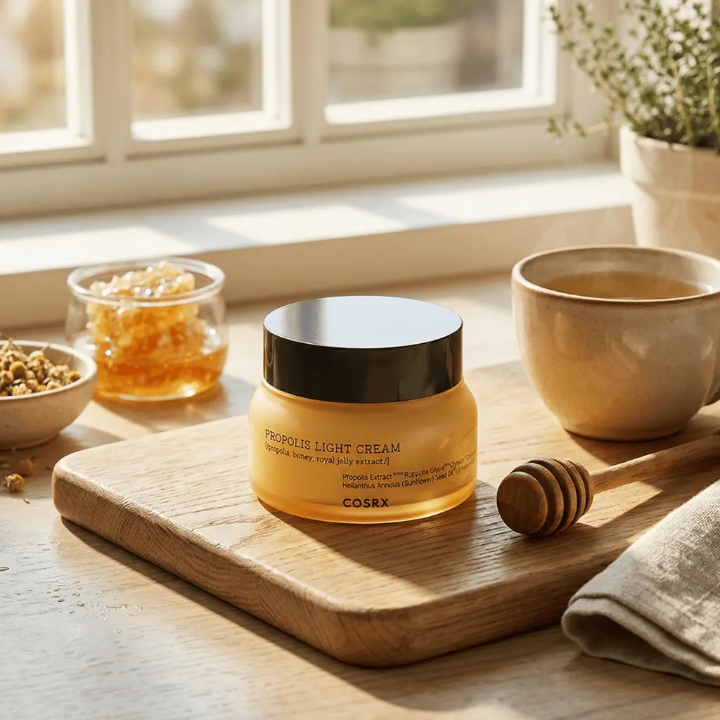 COSRX Full Fit Propolis Light Cream veido kremas