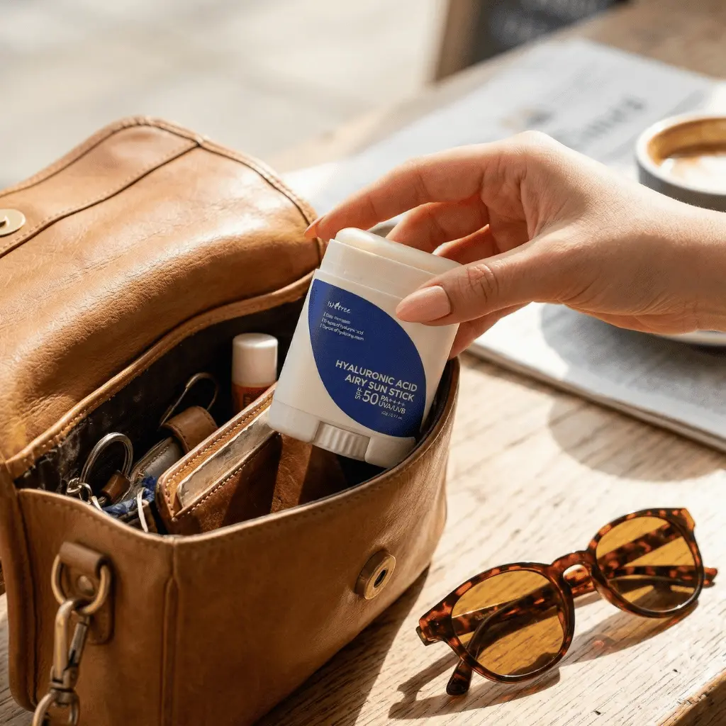 Isntree Hyaluronic Acid Airy Sun Stick pieštukinė apsauga nuo saulės