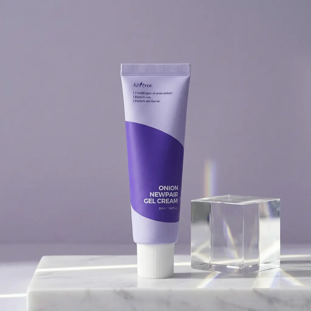 Isntree Onion Newpair Gel Cream modernus gelinis kremas su keramidais