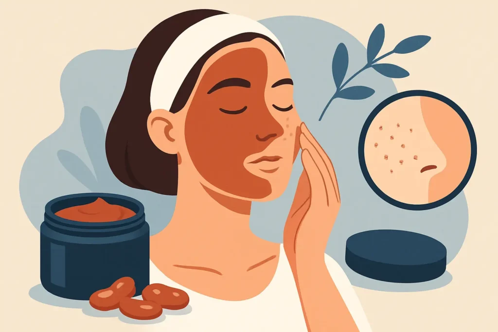 Red bean pore mask: ar tikrai sutraukia poras?