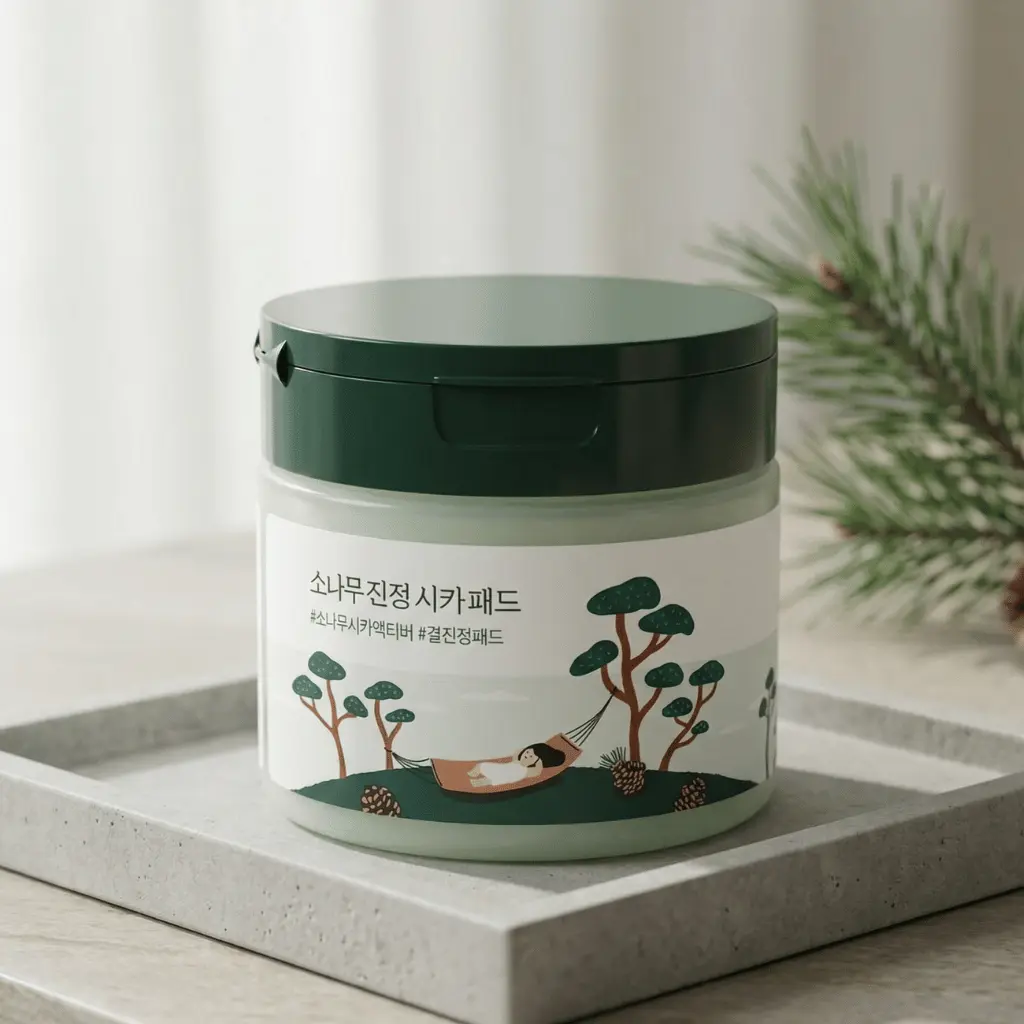 Round Lab Pine Calming Cica Pad moderniame interjere
