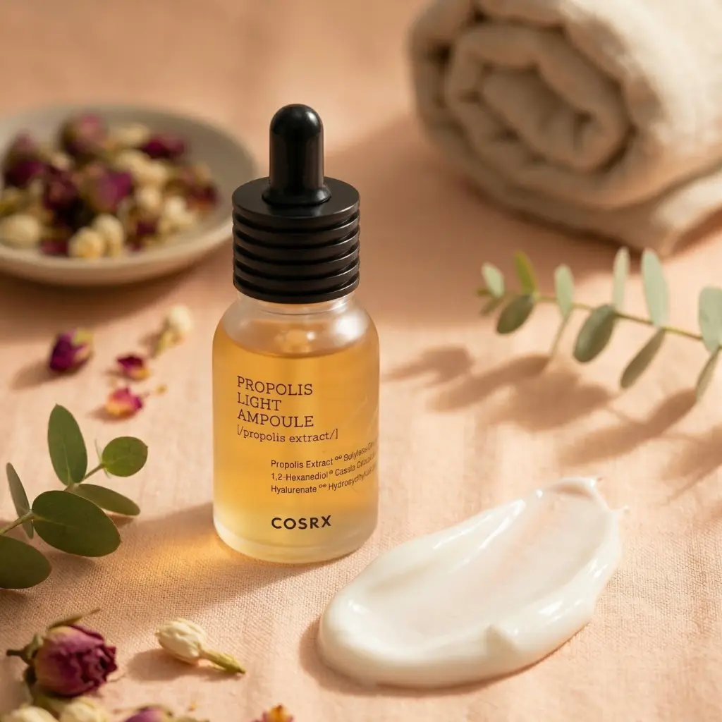 COSRX Propolis Light Ampoule veido serumas švytėjimui ir drėkinimui