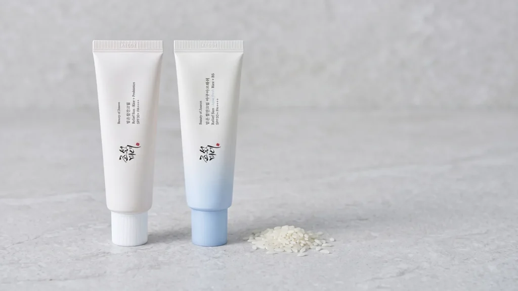 BEAUTY OF JOSEON Relief Sun Rice & Probiotics SPF 50 kremas nuo saulės ir Beauty of Joseon Relief Sun Aqua-Fresh SPF50 apsauginis kremas nuo saulės – Kreminė ar gelio tekstūra (korėjietiška kosmetika)