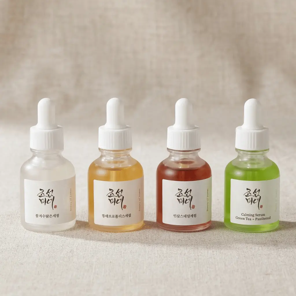 Beauty of Joseon serumų rinkinys: Glow, Glow Deep, Calming ir Revive