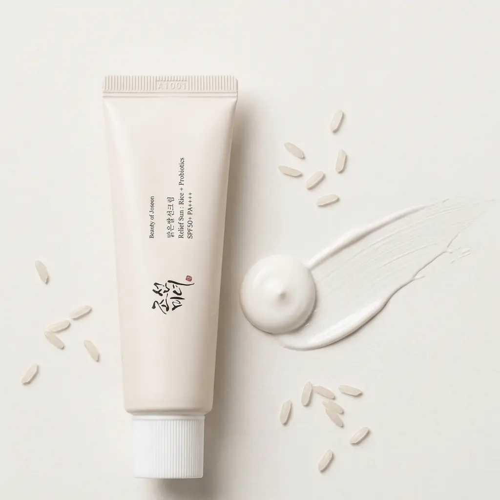 Beauty of Joseon Relief Sun SPF50+ atstoja dieninį drėkinamąjį kremą