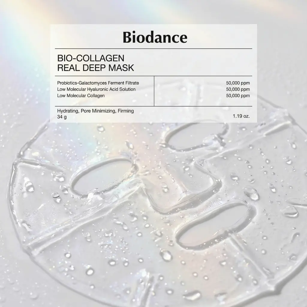 Biodance Bio-Collagen Real Deep Mask permatoma kaukė spindesiui