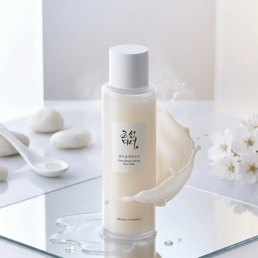 BEAUTY OF JOSEON Glow Replenishing Rice Milk veido tonikas stiklinei odai