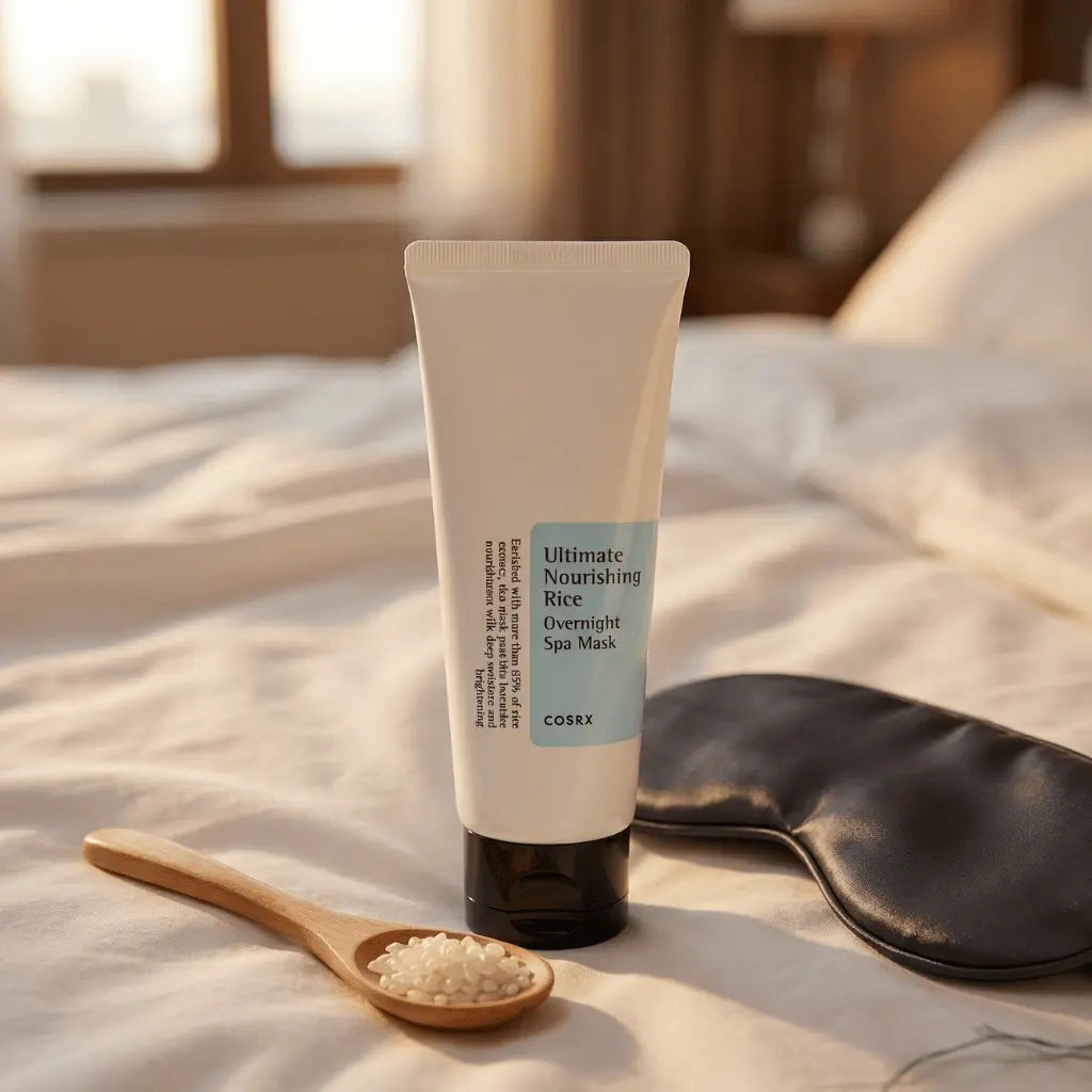 COSRX Ultimate Nourishing Rice Overnight Spa Mask naktinė kaukė su ryžiais