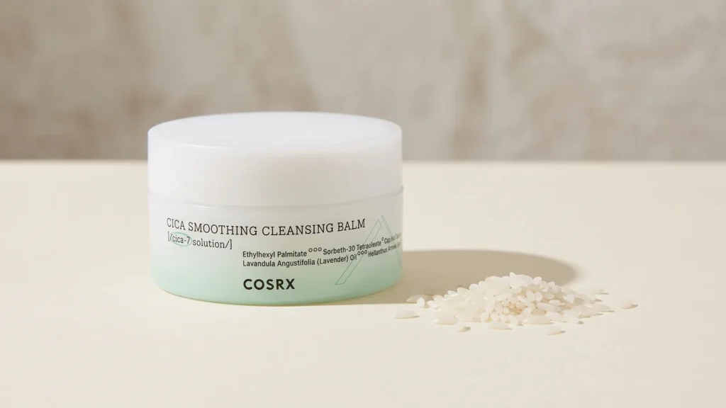 COSRX Pure Fit Cica Smoothing Cleansing Balm valomasis veido balzamas – Cica ar ryžių ekstraktas (korėjietiška kosmetika)