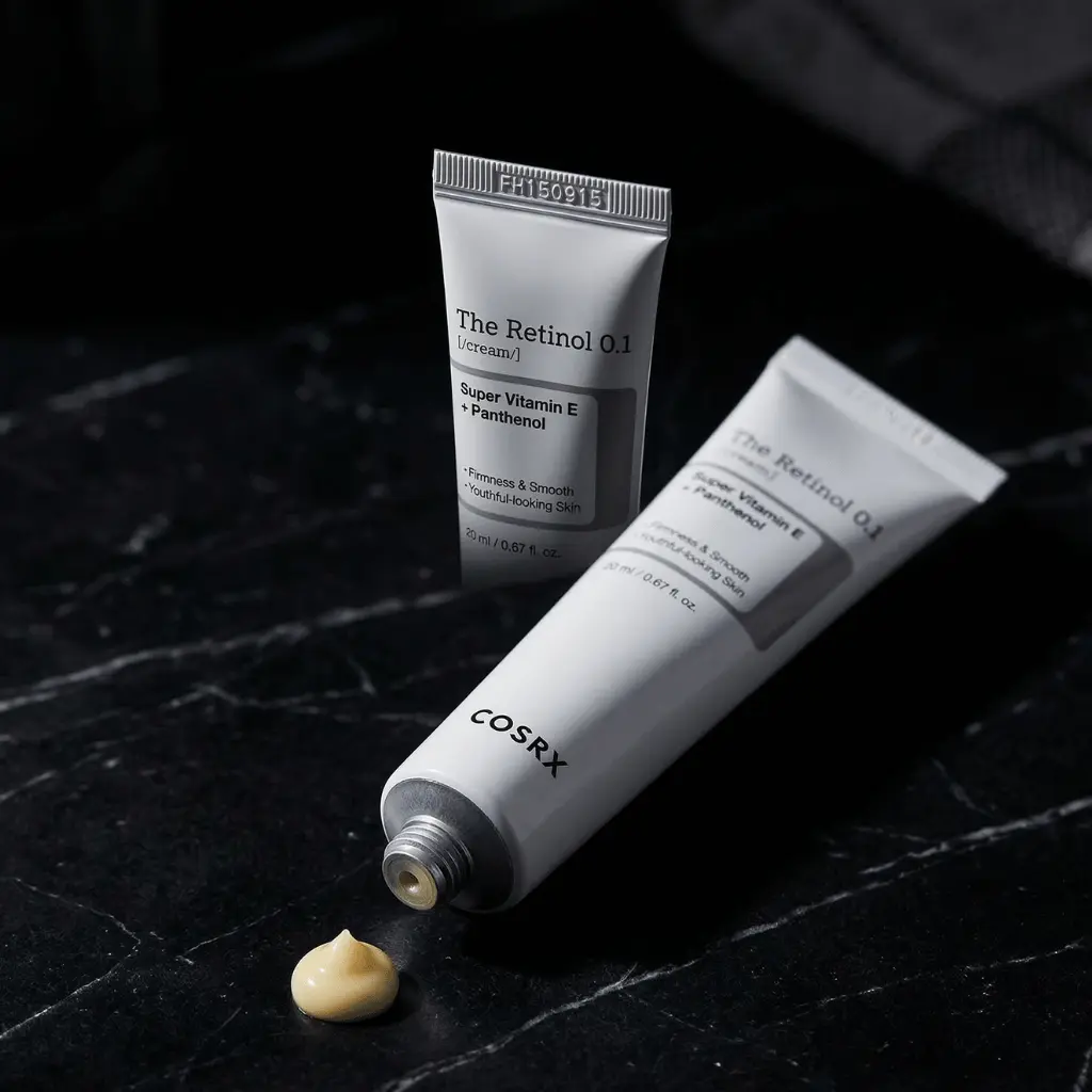 COSRX The Retinol 0.1 Cream švelnus retinolio kremas pradedantiesiems