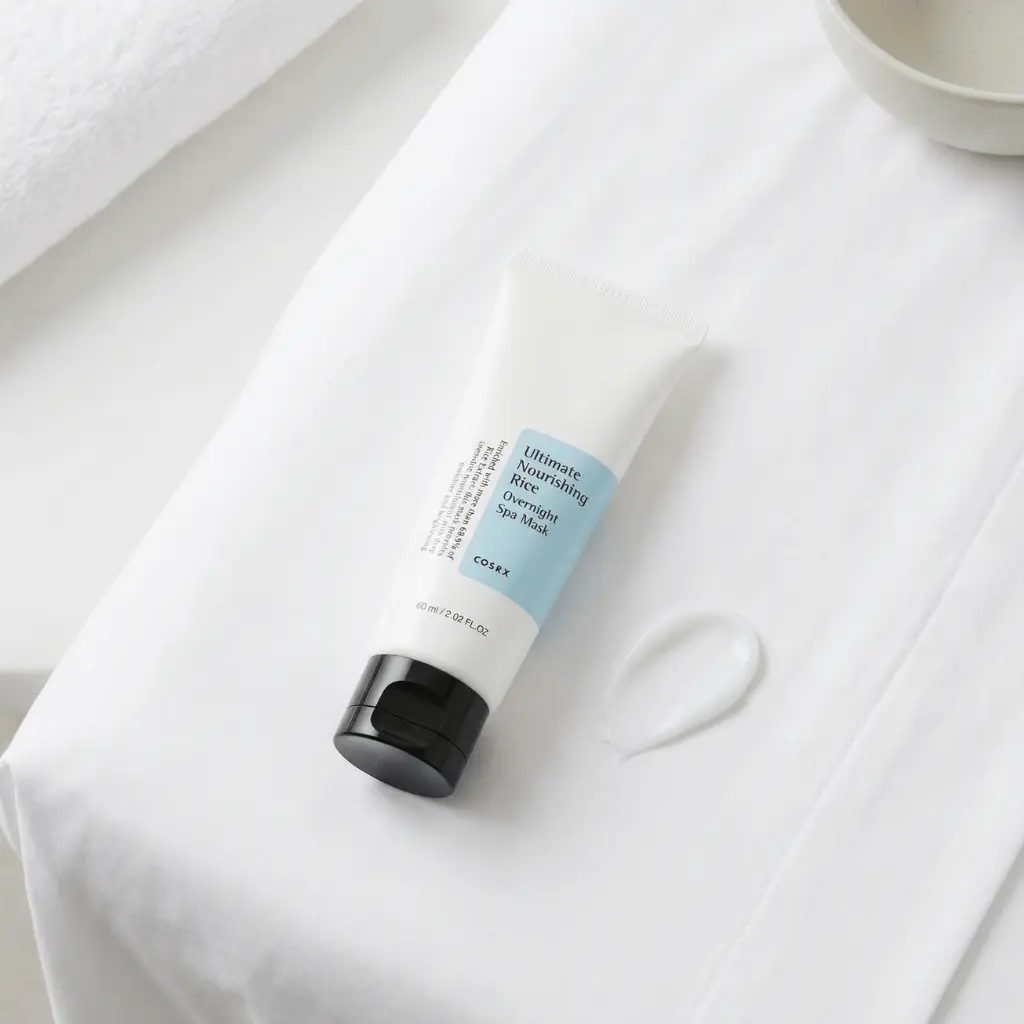 COSRX Ultimate Nourishing Rice Overnight Spa Mask maitinanti naktinė kaukė su ryžiais