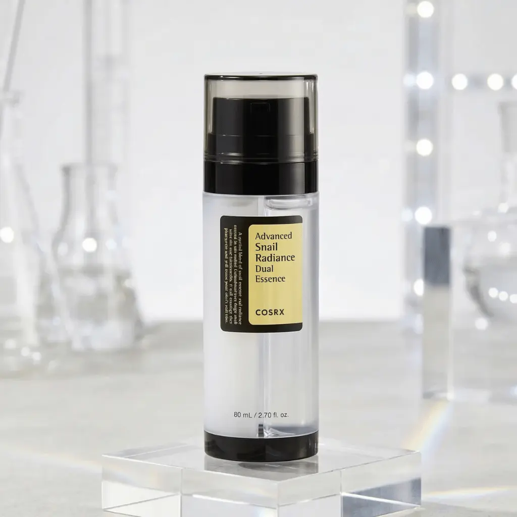 COSRX Advanced Snail Radiance Dual Essence su niacinamidu