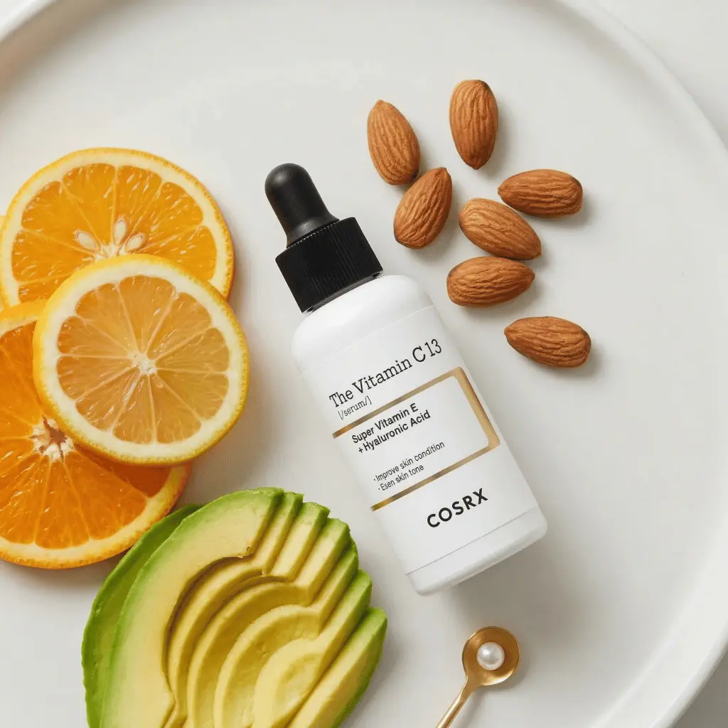 COSRX The Vitamin C 13 Serum veido serumas sausai odai ir švytėjimui