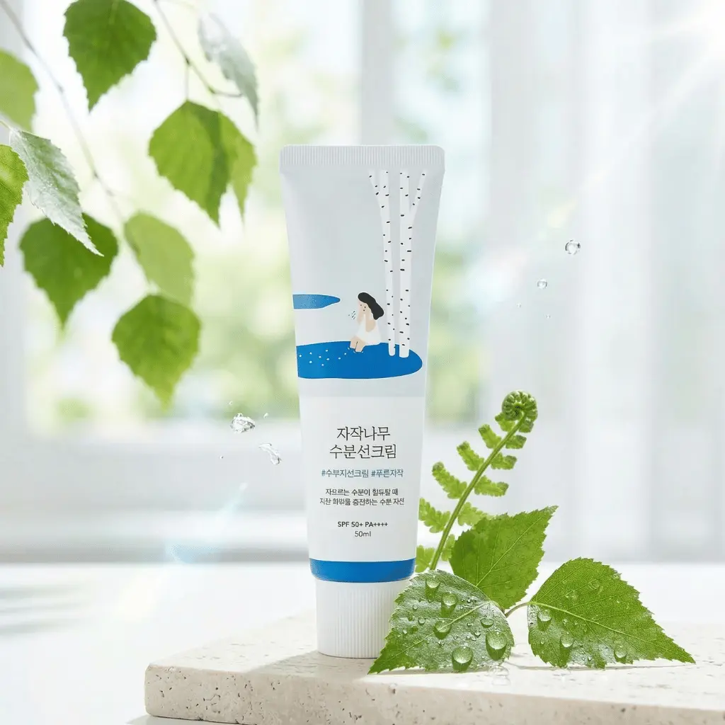 Round Lab Birch Juice drėkinantis apsauginis kremas nuo saulės su beržų sula