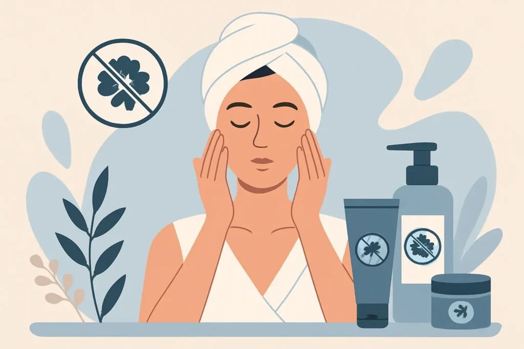 Jautrios odos rutina be kvapiklių: pavyzdys