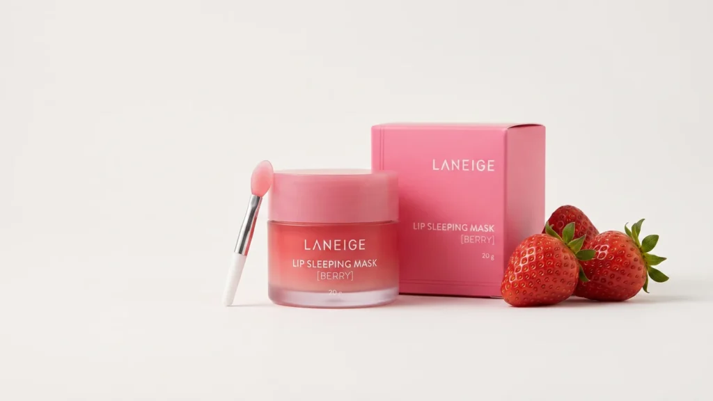 LANEIGE Lip Sleeping Mask naktinė lūpų kaukė (Berry) – Laneige Lip Sleeping Mask apžvalga (korėjietiška kosmetika)