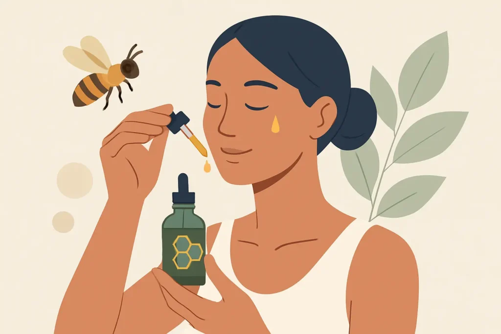 Propolio serumas veidui: kam jis tikrai tinka?