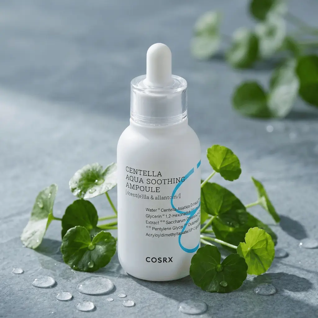 COSRX Hydrium Centella Aqua Soothing Ampoule raminamoji ampulė nuo raudonio