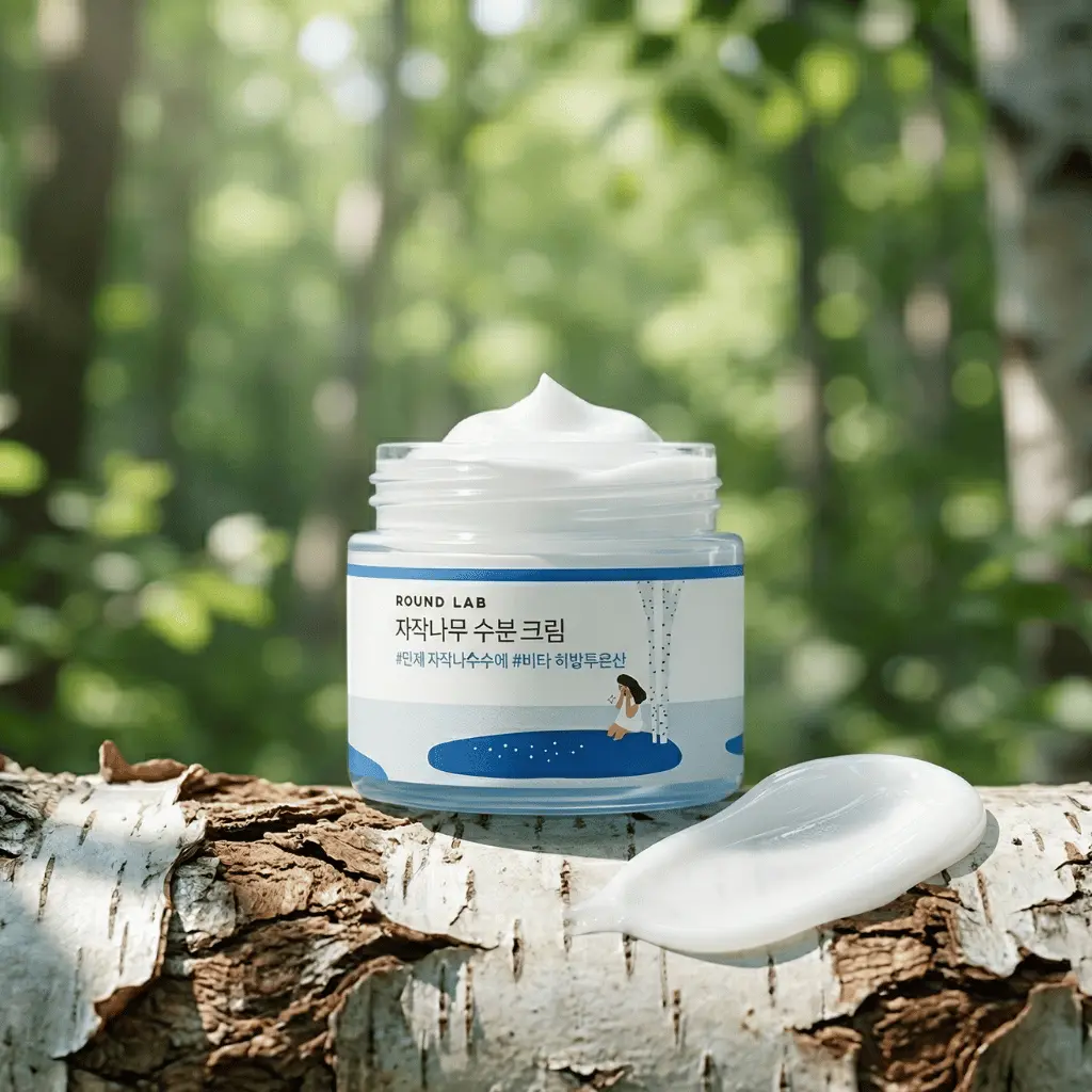 ROUND LAB Birch Juice Moisturizing Cream veido kremas
