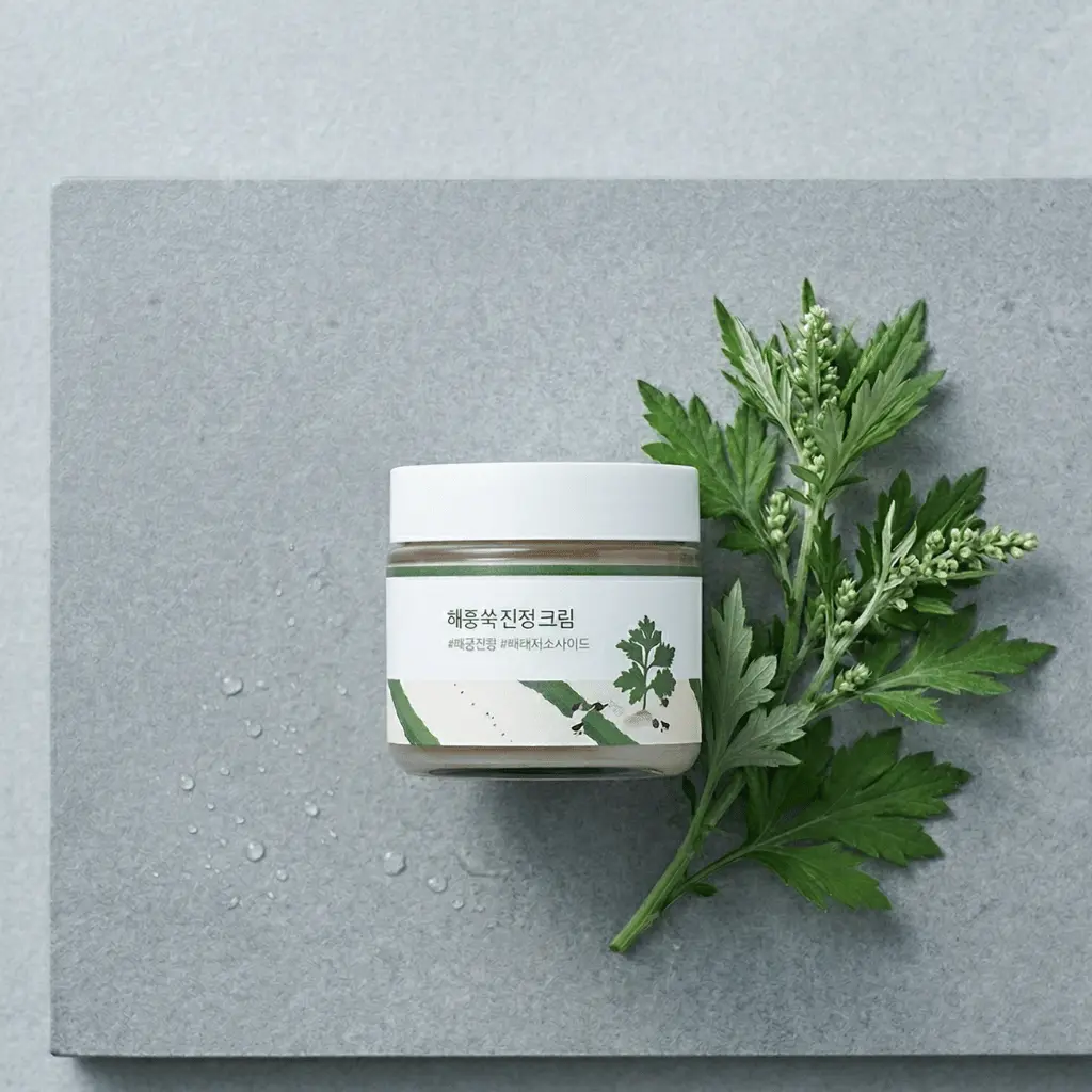 ROUND LAB Mugwort Calming Cream veido kremas