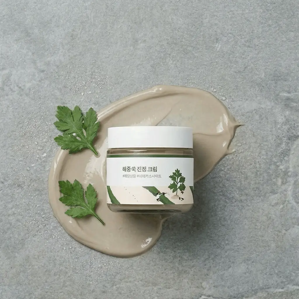 ROUND LAB Mugwort Calming Cream raminamasis veido kremas su pelynu