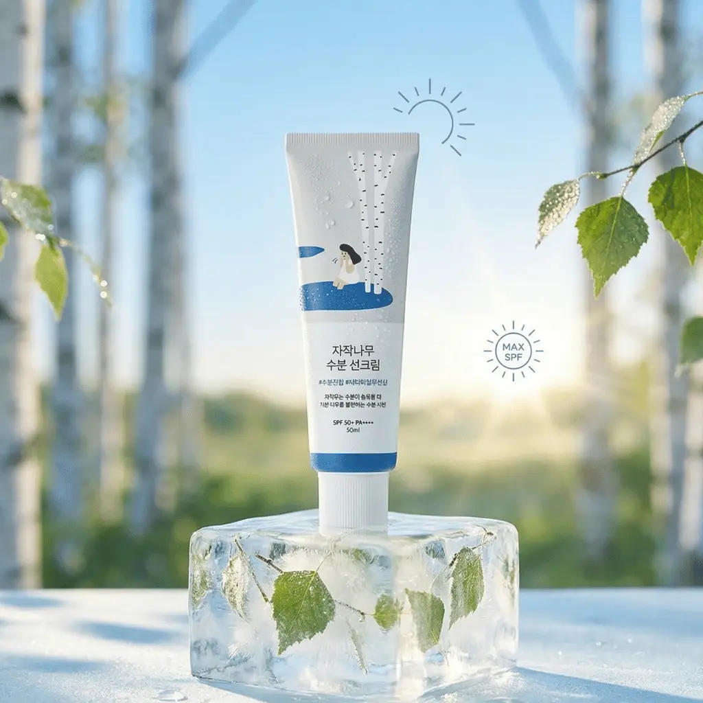 Round Lab Birch Juice Sunscreen lengva SPF apsauga