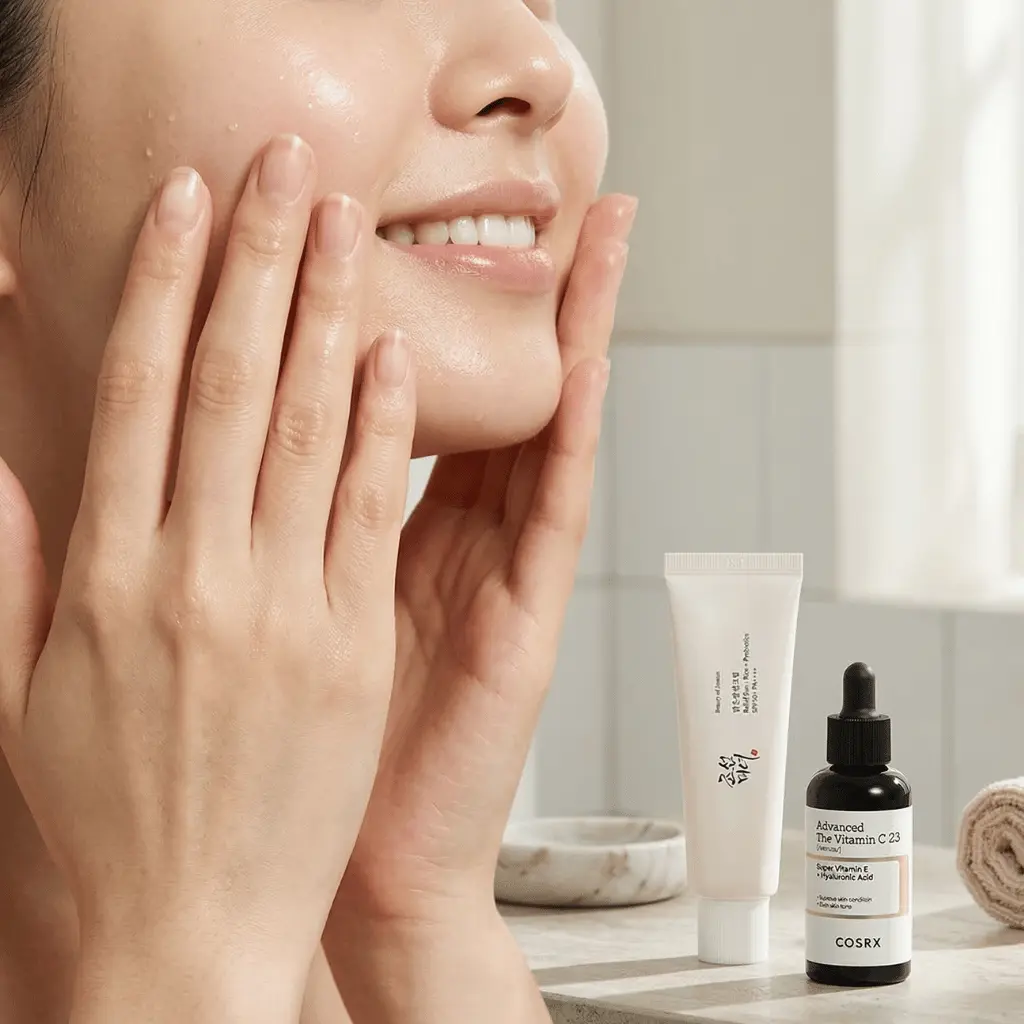 Vitamino C serumas ir SPF kremas pigmentinių dėmių prevencijai ir šviesinimui