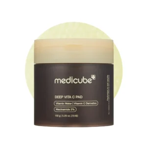 MEDICUBE Deep Vita C skaistinantys ir šveičiantys veido padeliai su vitaminu C