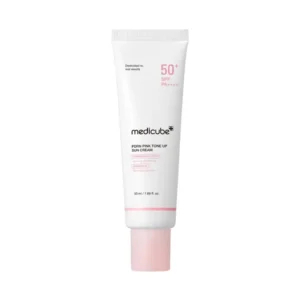 MEDICUBE PDRN Pink Tone-Up skaistinantis apsauginis veido kremas nuo saulės