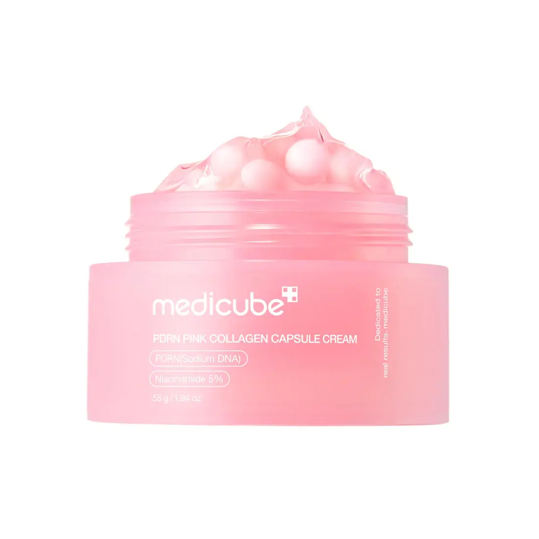 MEDICUBE PDRN Pink Collagen Capsule Cream stangrinantis ir skaistintis veido kremas