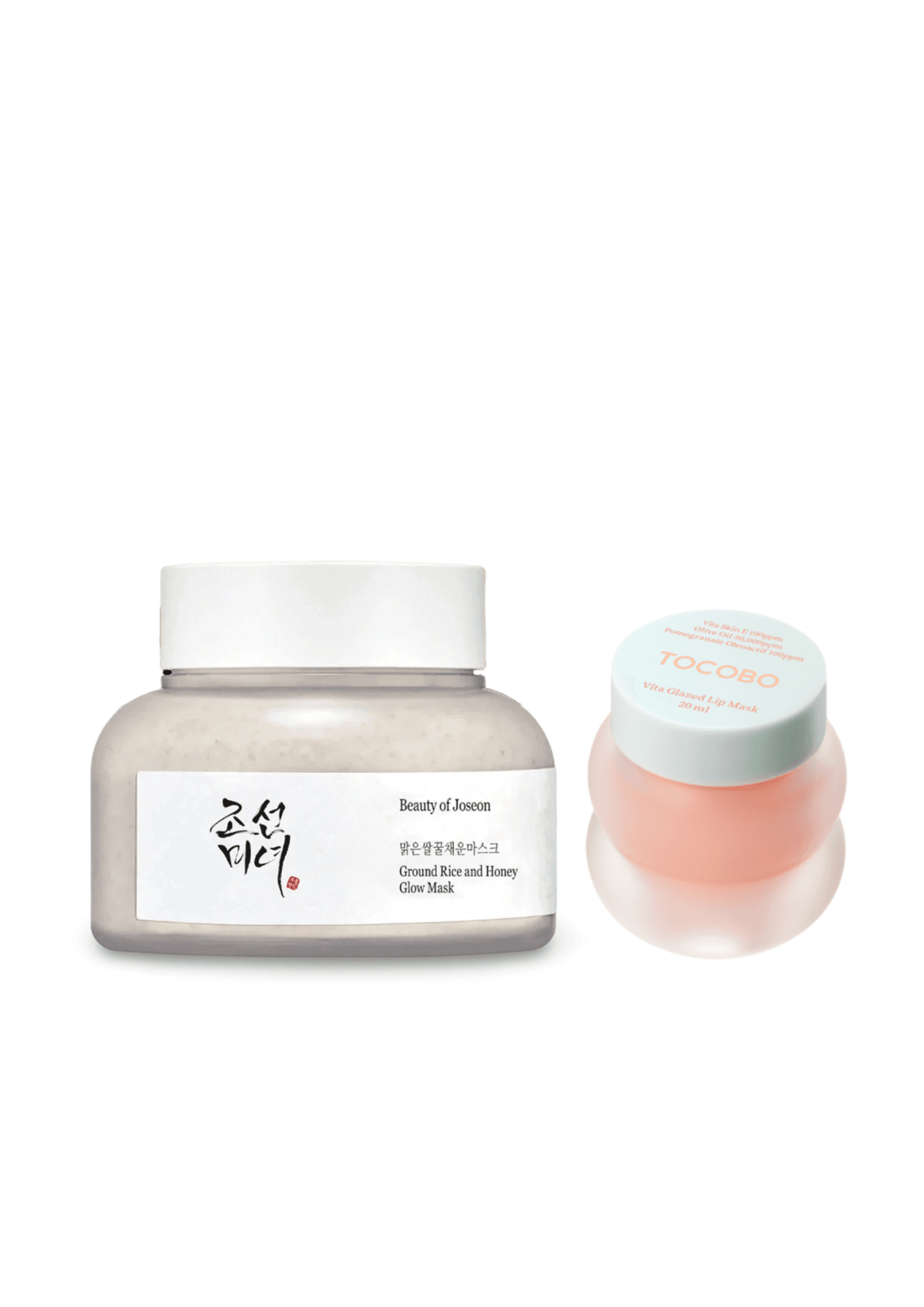 Night Glow Hydration Rinkinys (Veido kaukė + Lūpų kaukė)