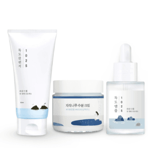 Round Lab Dokdo & Birch Hydration Rinkinys (Cleanser + Ampoule + Cream)